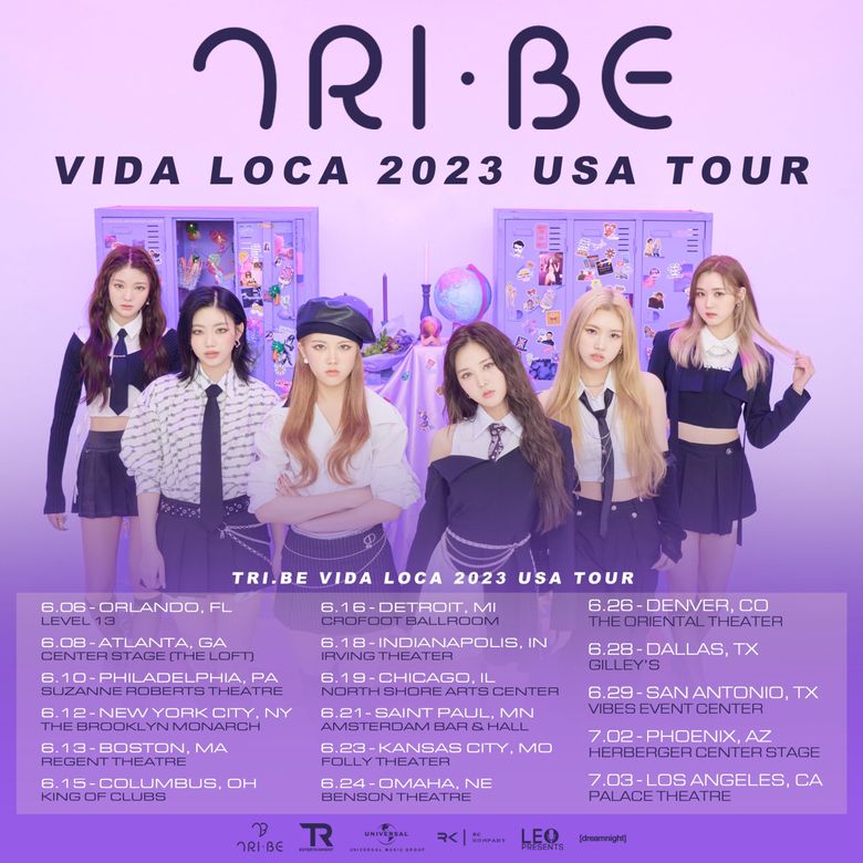  2023 TRI.BE “VIDA LOCA” USA Tour: Ticket Details