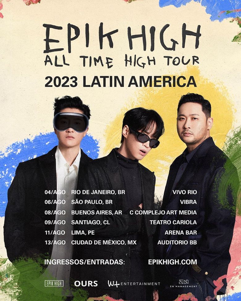 2023 EPIK HIGH "ALL TIME HIGH" Latin America Tour Ticket Details Kpopmap