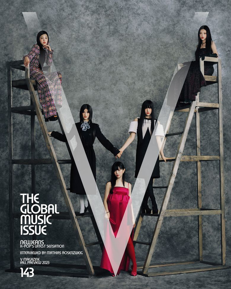 NewJeans Shines With Their Youthful Visuals On The Cover Of “V Magazine”