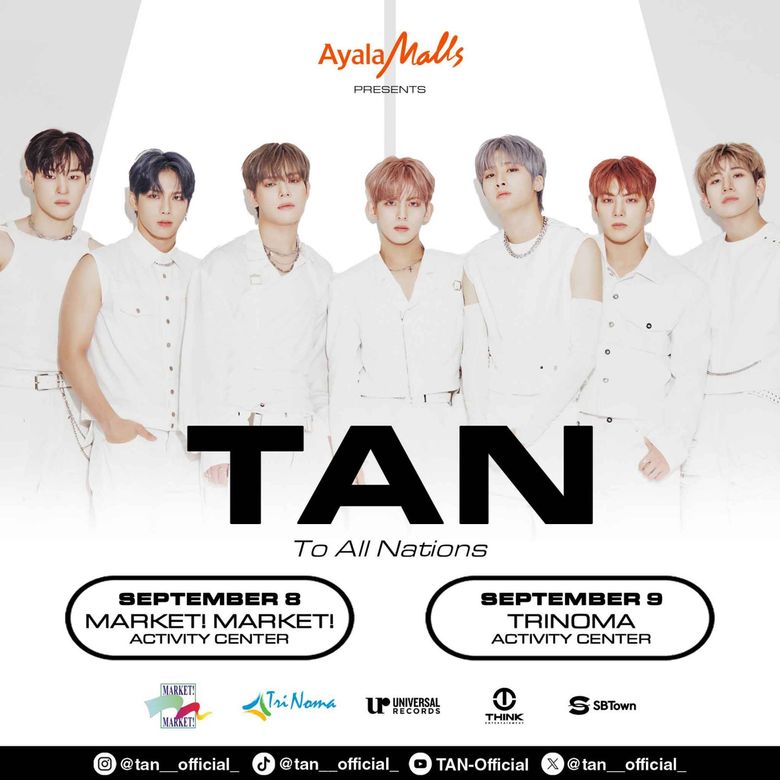 TAN Is Set To Have Mall Shows In The Philippines This September