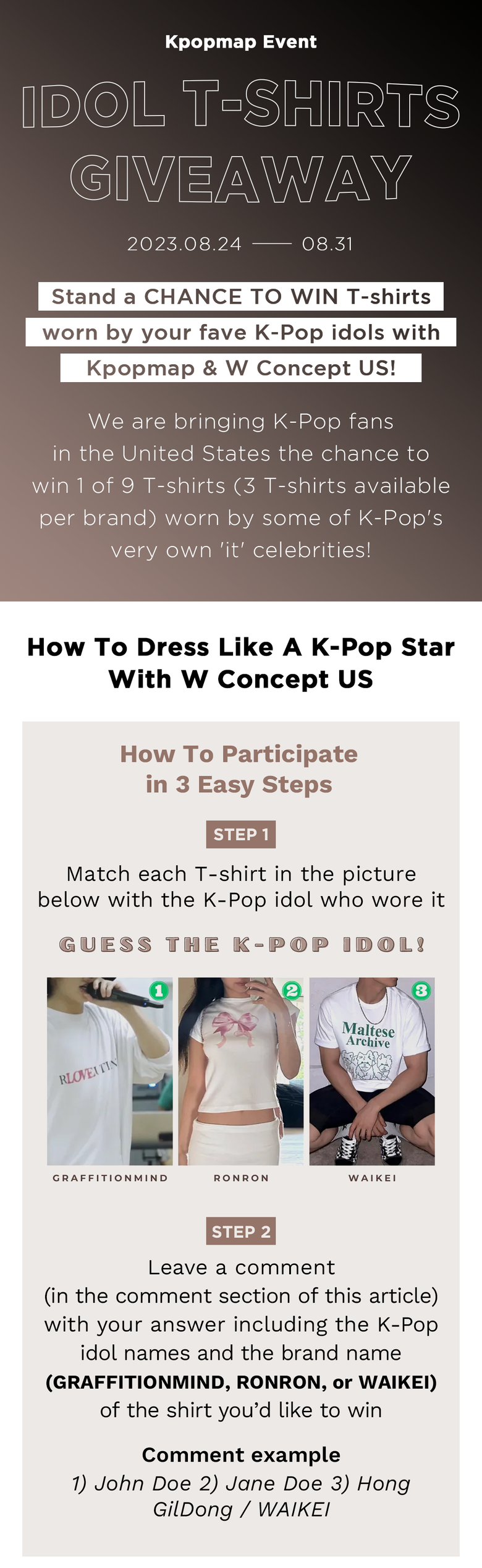 Stand A Chance To Win 100% FREE T-shirts Worn By Your Favorite K-Pop Idols!