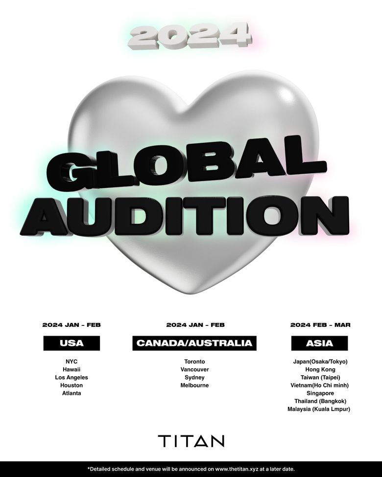 TITAN CONTENT Is Opening Their 1st Global Auditions Early Next Year