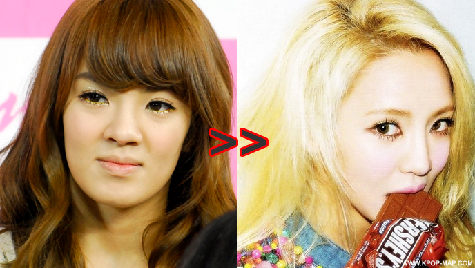 10 Shocking Korean Idol Plastic Surgery Transformations ... from img.kpopma...
